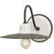 Eastleigh 1 Light 9 inch Hiroshi Gray and White Wall Sconce Wall Light